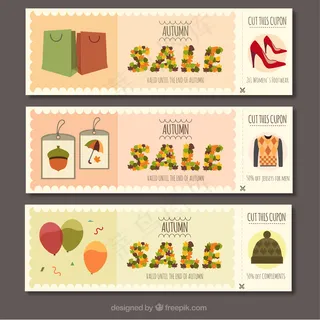 收藏的秋季销售横幅