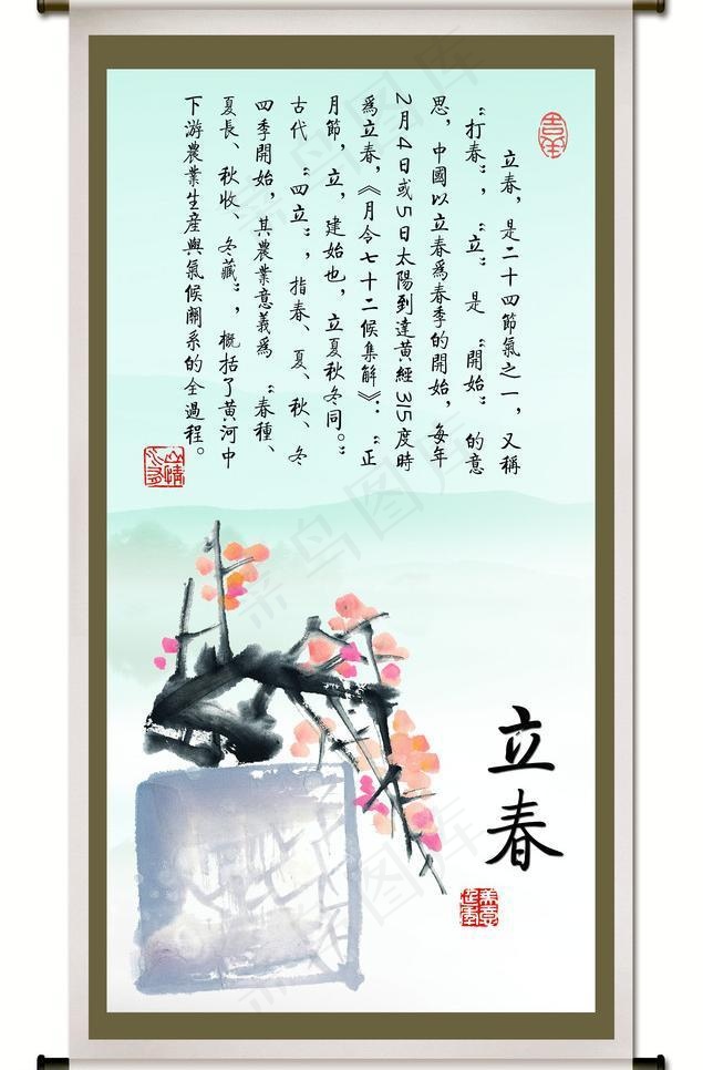 二十四节气 立春图片(3000X4835(DPI:300))psd模版下载
