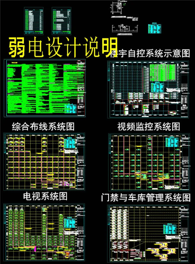弱电设计说明CAD图纸