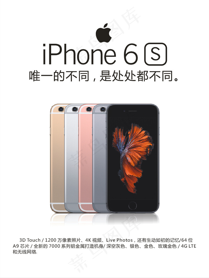 iPhone6s苹果6s海报免费cdr矢量模版下载