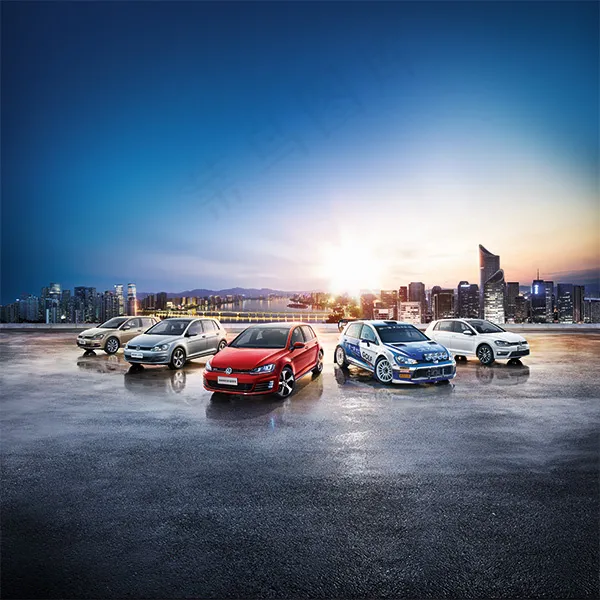 城市背景大众系列汽车宣传海报设计(4800X4800(DPI:180))psd模版下载