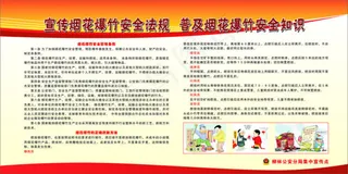 烟花爆竹燃放展板