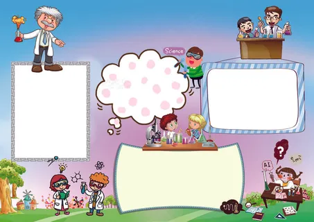 我爱科学卡通手抄报