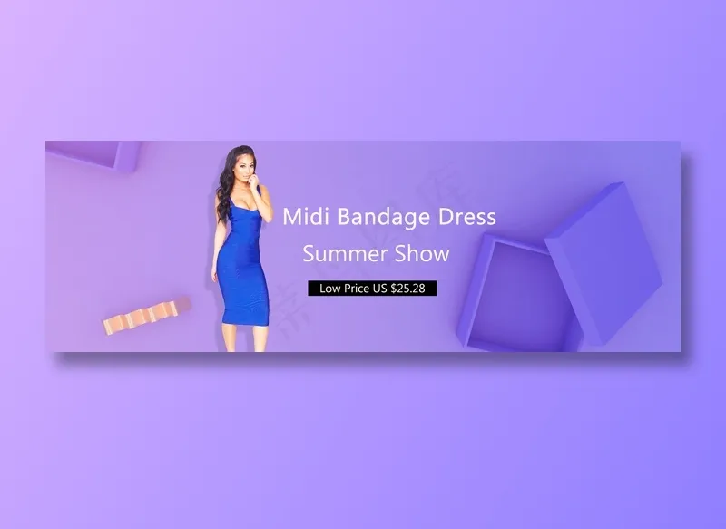 女装简约banner图psd模版下载