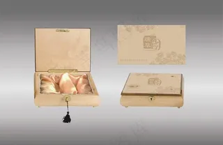 木盒茶包装 (平面图)图片