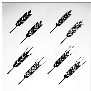 小麦矢量图标图片