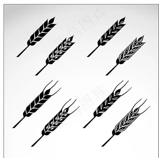 小麦矢量图标图片