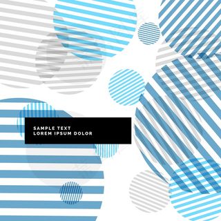 蓝色背景线和圆圈