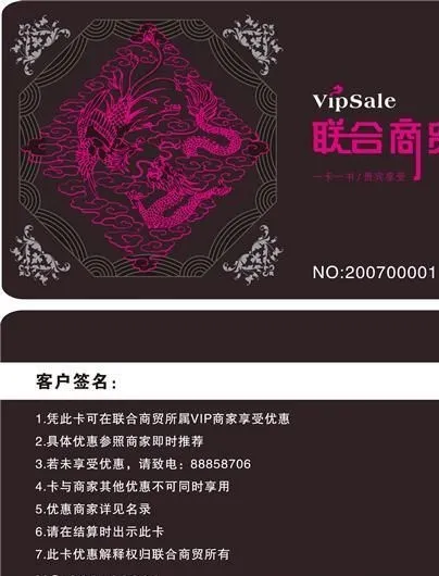 VIP卡 正反面模板矢量素材 ai...ai矢量模版下载