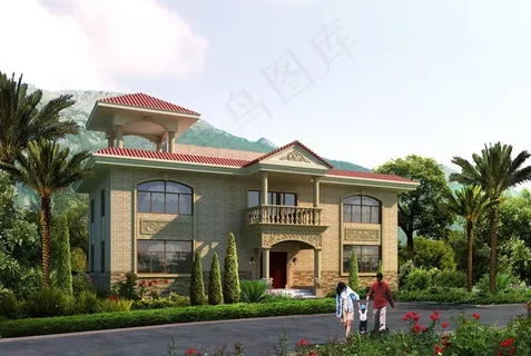 欧式别墅外观效果图图片 欧式别墅外观效果图图片