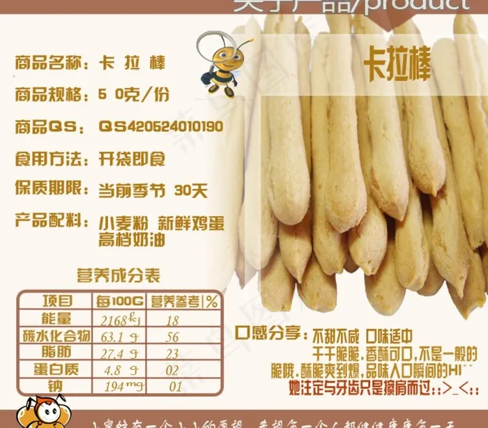 淘宝食品类产品介绍psd模版下载