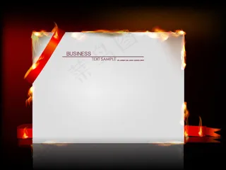 火焰烧纸效果01——矢量素材