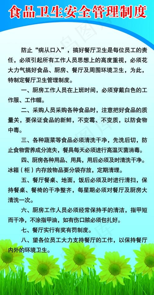 食品安全制度图片psd模版下载