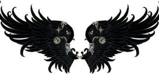 黑色翅膀电商美工视觉设计免扣元素