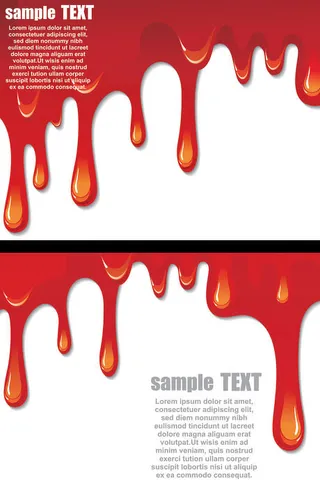 个性滴血卡片模板素材