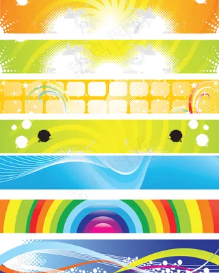 现代抽象的旗帜