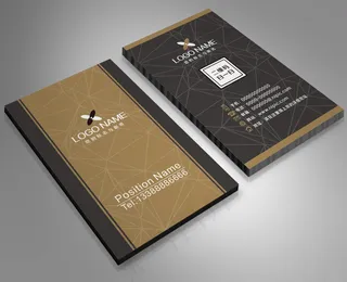 经典大气简洁名片设计大方简约名片模板