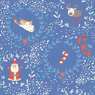 少女系圣诞素材ppt背景制作