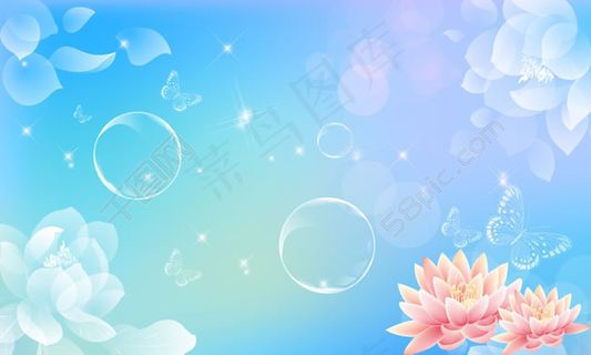 梦幻花卉展板背景PSD素材 梦幻花卉展板背景PSD素材