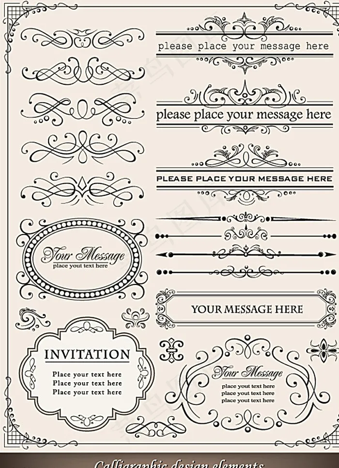 欧式风格图片eps,ai矢量模版下载