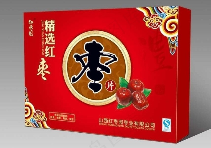红枣包装图片psd模版下载