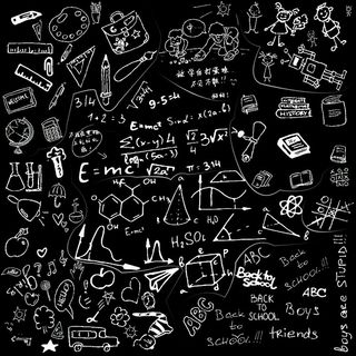 黑板涂鸦粉笔画简笔画psd分层素材*