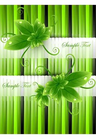 绿色生态主题背景矢量素材