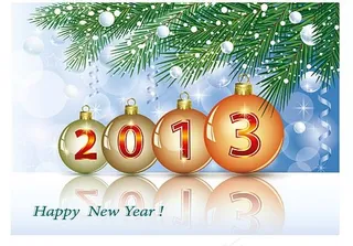 2013新年卡片矢量素材