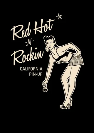 美式美国怀旧文化性感美女海报