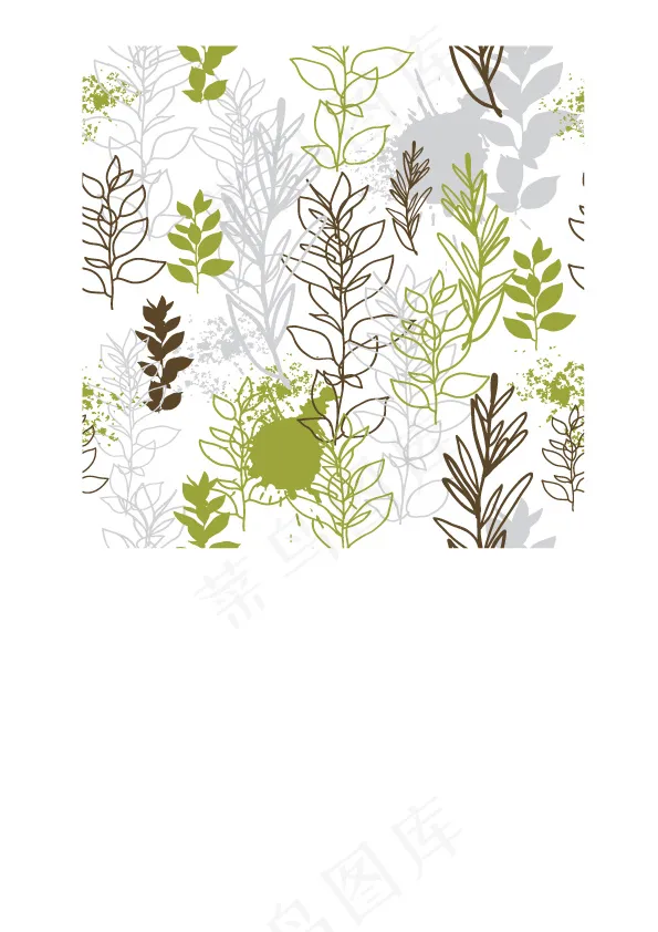 手绘植物载体