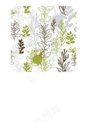 手绘植物载体