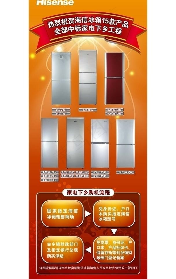 家电下乡x展架图片ai矢量模版下载