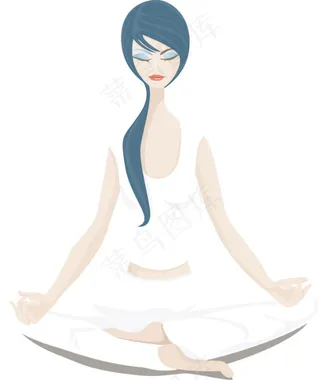 瑜珈冥想美女