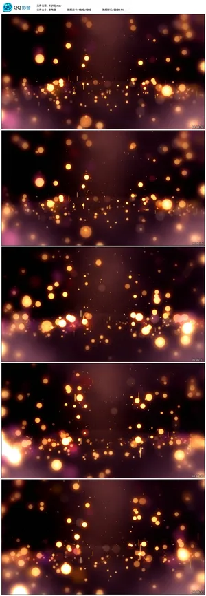 金色粒子瀑布视频素材下载