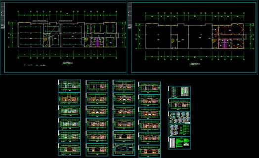 某检察院六层办公楼电气设计CAD图...