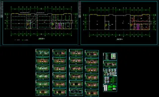 某检察院六层办公楼电气设计CAD图...