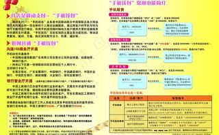中国移动手机钱包单页背图片