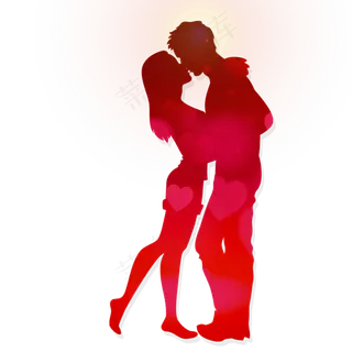 恋人剪影