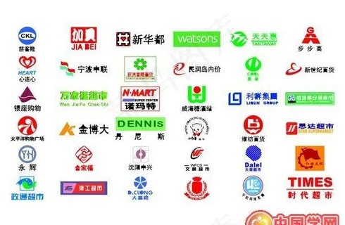 多家矢量百货超市商场标志(二)