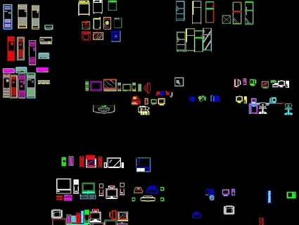 电视机/洗衣机/冰箱/家电图块12