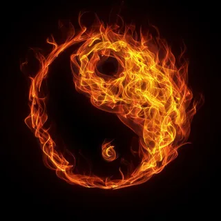 太极八卦—火焰型——高清图片