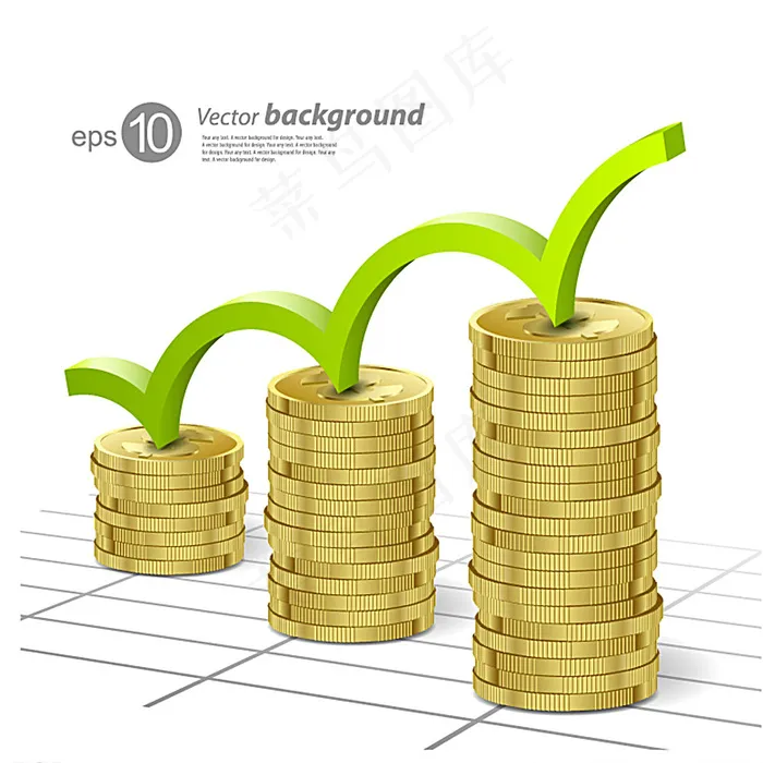 创意金融货币背景矢量素材图片