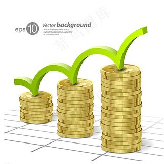 创意金融货币背景矢量素材图片