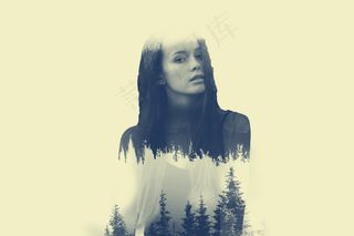 双重曝光  渐变映射