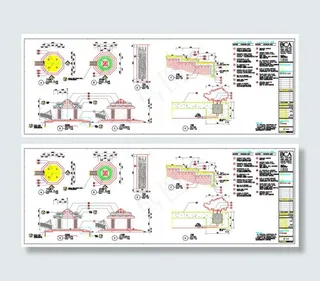 杭州山水人家景观cad详图