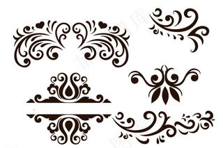 欧式花纹花边图片