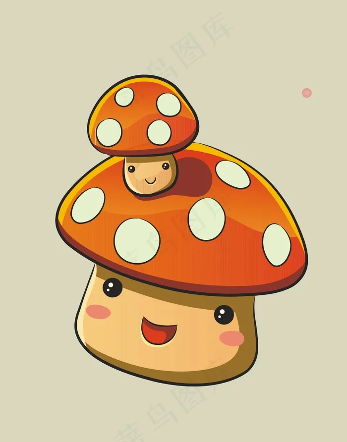 卡通图案蘑菇