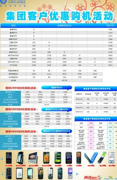 集团客户优惠购机活动图片cdr矢量模版下载