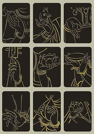 佛手指矢量素材01