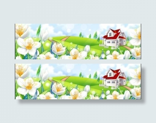 山上的草白花镇